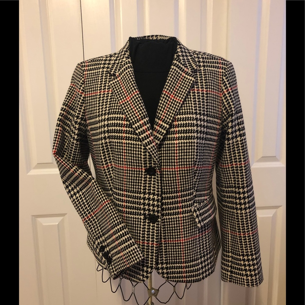 Houndstooth plaid jackets Talbots sz14